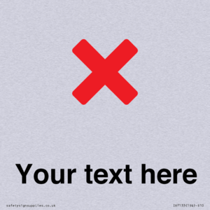 Custom plain background, red cross sign